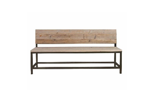 Bank Nero - mit Rückenlehne